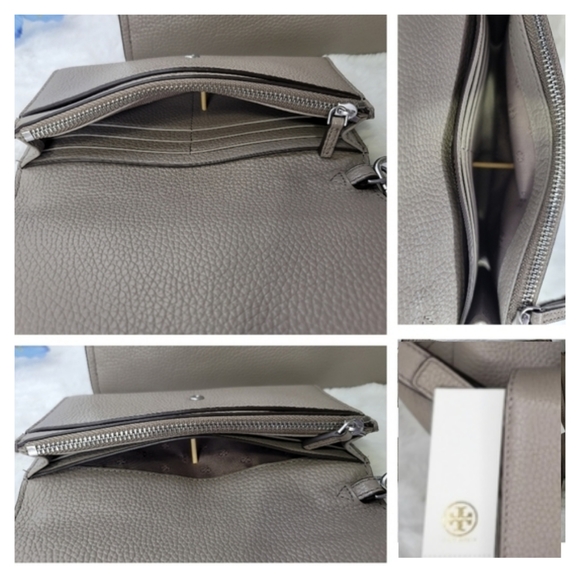 Tory Burch 2pcs SET Designer Matching Purse Bag Shoulder Crossbody + Wallet NWT - Picture 9 of 11